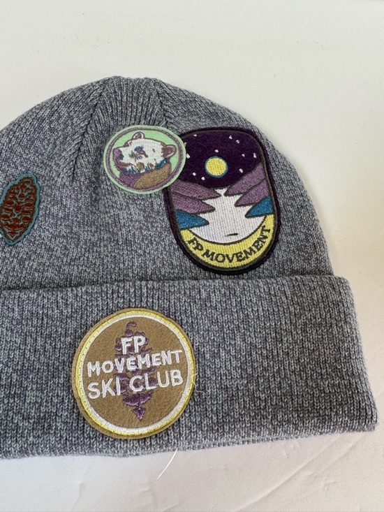 NWOT Free People FP Movement Park Patch Beanie